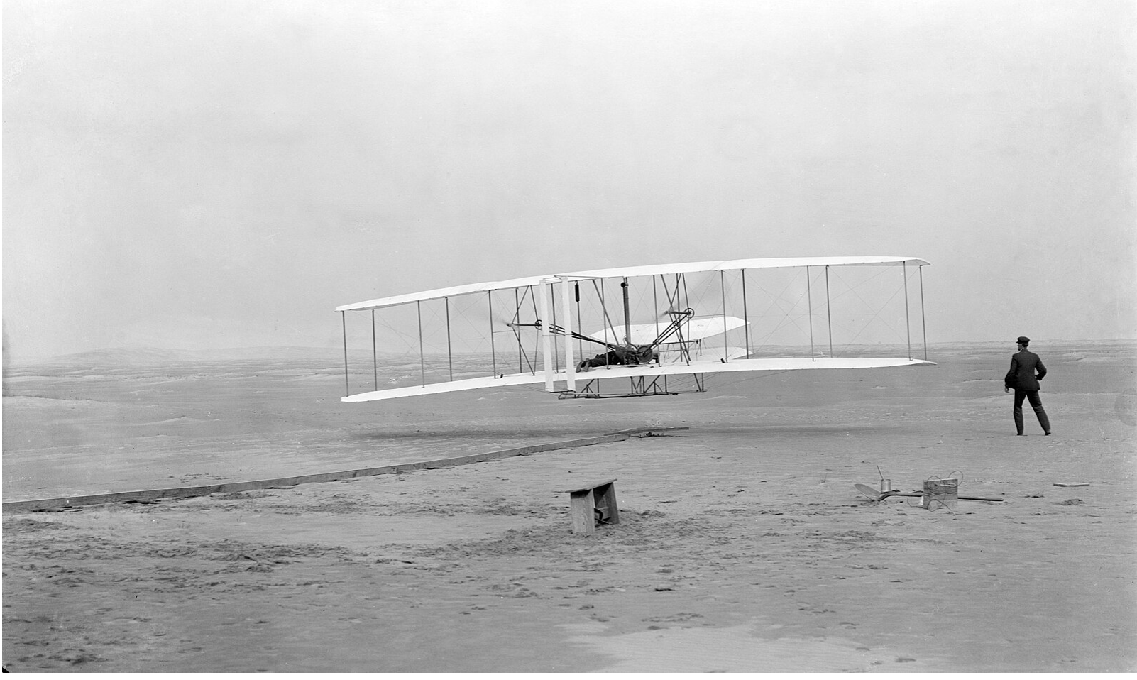 Wright Flyer, first powered aircraft